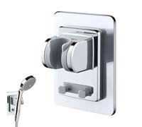 Soporte de Ducha de Mano, Soporte Ducha Pared Universal Adhesivo, Soporte Alcachofa Ducha ángulo Ajustable, Resistente al Agua y Humedad, Adhesión Fuerte en Superficies Lisas, Capacidad de Carga 14 KG