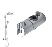 Soporte de ducha de mano, soporte para mejilla de ducha ajustable para barra deslizante | Juego de soporte de ducha ajustable, potente sujeción de reemplazo para t