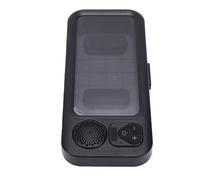 Soporte de Ducha Impermeable para Teléfono con Altavoz Bluetooth, (Black) | Estuche montado en la pared para baño, soporte manos libres, sonido claro, ventana antivaho para la mayoría de los