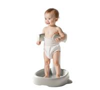Soporte de ducha para bebés, altura ajustable, estante de ducha antideslizante para niños pequeños, apto para bebés de 6 a 36 meses, tanto niños como niñas.