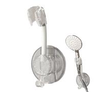 Soporte De Ducha Portátil - Para Ducha Giratorio Para Montaje En Pared 7.09x2.9x2.1 Pulgadas, Soporte Adhesivo Resistente Para Alcachofa De Ducha, Gancho Ajustable Sin Herramientas | Mor