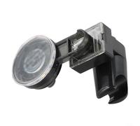 Soporte de ducha resistente con ventosa con flexibilidad angular y potencia de agarre para un rendimiento diario constante (negro)