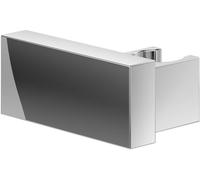 Soporte de ducha Universal Showers de Villeroy & Boch, soporte para el cabezal de la ducha, montaje en pared, hecho de latón macizo, compatible con numerosos cabezales, rectangular, cromado