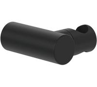 Soporte de ducha Universal Showers de Villeroy & Boch, soporte para el cabezal de la ducha, montaje en pared, hecho de latón macizo, compatible con numerosos cabezales, redondo, negro mate