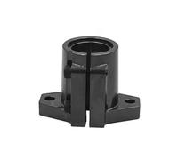 Soporte de eje de carril de varilla lineal, soporte de eje de guía de aleación de aluminio, soporte de rodamiento de tipo abierto, asiento fijo, 1 ud.(Steel,Hole diameter 20mm)