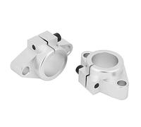 Soporte de eje de varilla lineal Guía de rodamiento Soporte de guía de riel lineal de aleación de aluminio para eje de 20 mm de diámetro (SHF20, 2 piezas)