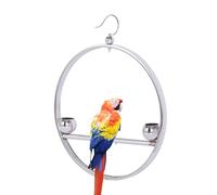 Soporte de ejercicio de entrenamiento de pájaros de acero inoxidable, soporte de swing de pájaros de mascotas, escalada de loros de perca, rendimiento de larga duración, aceptación de entrenamiento me