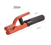 Soporte de electrodo, abrazadera de soldadura de 300 A/800 A para soldadores MMA con pinzas de cobre de alta conductividad y mango aislado para soldadura segura y eficiente en talleres (300 A)