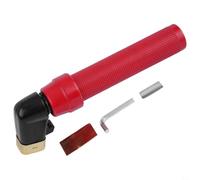 Soporte de electrodo de soldadura de 400 A, alicates de cambio rápido, boquilla de cobre puro, alta conductividad, acepta varillas de 1,6 a 4,0 mm, mango trenzado ergonómico para soldadura MMA rojo