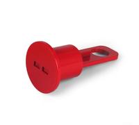 Soporte de elevación de enganche de remolque de 5ª rueda de aluminio para remolque de vehículos, portátil, 0,83 kg, gancho de elevación rojo, compatible con Kingpin Compact 14