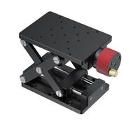 Soporte de elevación manual de aluminio para laboratorio, tipo tijera, plataforma ajustable para experimentos científicos, plataforma de elevación tipo tijera