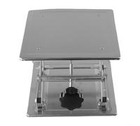 Soporte de elevación manual para laboratorio, 200 x 200 mm, acero inoxidable, con ajuste de altura de 85-280 mm, para experimentos científicos de laboratorio y educación