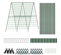 Soporte de enrejado de pepino resistente para plantas trepadoras, 121 x 122 cm, estructura de jardín para verduras, vides y crecimiento óptimo