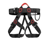 Soporte de escalada con cuerda - kit de cinturón de seguridad ajustable para exteriores | Equipo de escalada de roca multiusos ligero, equipo de descenso, pantalones de soporte de cintura