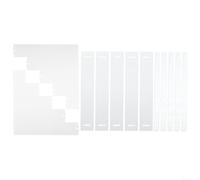 Soporte de escalera acrílico resistente para mostrar coleccionables y aceites esenciales, mejora tu espacio con almacenamiento transparente (cinco pisos)