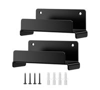 Soporte de escalera - con tornillos, acero, soporte de pared que ahorra espacio, gancho de almacenamiento de escalera para organización de garaje - para hormigón, ladrillo, madera, muebles, de