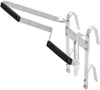 Soporte de escalera de aluminio en forma de "V", multiusos, seguro, universal, en forma de V, accesorio de escalera que ayuda a detener el deslizamiento de tu escalera