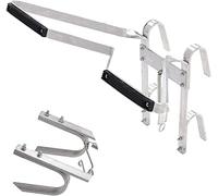 Soporte de escalera para uso en esquinas, soporte universal en forma de V, accesorio de escalera ayuda a detener el deslizamiento de tu escalera y mantener la seguridad directa de la fabricación, se