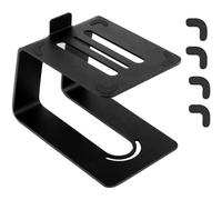 Soporte de escritorio ahuecado, antivibración, para mesa, diseñado para un mejor sonido, color negro