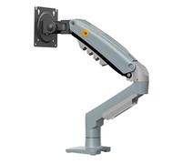 Soporte de Escritorio con Resorte de Gas para Pantallas LCD de 17″-30″, Gris Azulado, VESA 75 mm y 100 mm, rotación de 360°, para un Peso de 2 a 9 kg