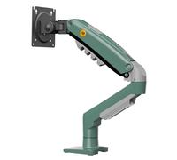 Soporte de Escritorio con Resorte de Gas para Pantallas LCD de 17″-30″, Verde Oliva, VESA 75 mm y 100 mm, rotación de 360°, para un Peso de 2 a 9 kg