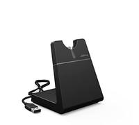 Soporte de escritorio convertible para Jabra Engage 55 - Soporte de carga USB-A para auriculares - Negro