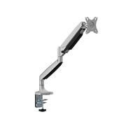 Soporte de escritorio dual de 2 compartimientos a presión de gas para monitores LED y LCD de hasta 32 pulgadas Vesa (75 x 75, 100 x 100) de Halterungsprofi (Office-GS324A) negro Negro 1 Monitor