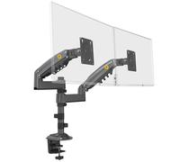Soporte de Escritorio Giratorio de Alta Resistencia con Resorte de Gas para Dos monitores LCD LED de 17 a 27 Pulgadas con VESA máx. 100 x 100 mm, hasta 9 kg