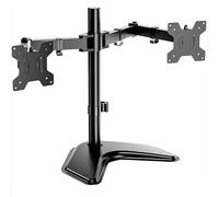 Soporte De Escritorio Independiente para Dos Monitores Ultra Anchos De hasta 27 Pulgadas,Rotación Flexible De 90° a 180°,Brazos Ajustables De Alta Resistencia con Vesa 100x Máx.Carga Máxima: 22 LB