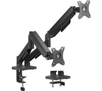 Soporte de escritorio para 2 monitores de 9 kg (17-32) (negro) - AISENS