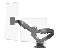 Soporte de Escritorio para 2 Pantallas LCD LED de 17 a 32 Pulgadas, Ajuste en Varios Ejes, pivote, Muelle de Gas de hasta 2 x 9 kg