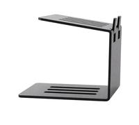 Soporte de escritorio para altavoces, estante de almacenamiento de absorción de choque - bandeja de escritorio para altavoces - para organización y gestión de biblioteca, estudio, habitación