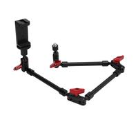 Soporte de Escritorio para Cámara Superior, Brazo Articulado, Soporte para Teléfono, Soporte de Luz de Mesa, Brazo Perezoso con Rosca de 1/4 Pulgadas y 3/8 Pulgadas para Luz LED,