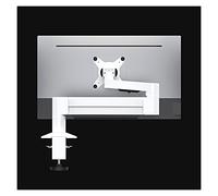 Soporte De Escritorio para Monitor, Soporte De Escritorio para Un Solo Monitor, Brazo De Soporte para Monitor Pesado, Brazo Robótico Ajustable, Soporte De Brazo para Moni-White