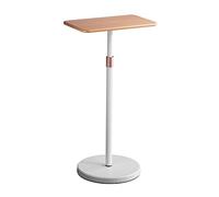 soporte de escritorio para monitor, Soporte for computadora portátil, soporte de piso for proyector , altura ajustable 27,5" a 47", elevado con escritorio madera, oficina, hogar, nogal(Original Wood)