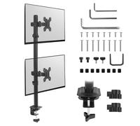Soporte monitor Soporte de Mesa Doble Vertical VESA 75x75 y 100x100 13-27" 9kg