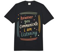 Soporte de Escucha de cotización de Conciencia de ASL inclusiva Comfort Colors Adult Heavyweight T-Shirt