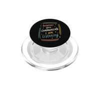 Soporte de Escucha de cotización de Conciencia de ASL inclusiva PopSockets PopGrip para MagSafe