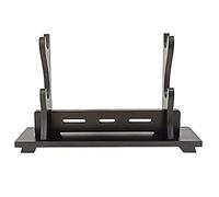 Soporte de Espada Katana Soporte de Espada de Madera Katana Soporte de Montaje en Pared,Espada de Gladiador Pantalla de Pared Crusader Espada Soporte de Cuchillo Katana Soporte de Arma,Negro (2-Capa)