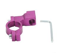Soporte de espejo de motocicleta de 10 mm de diámetro para montaje en manillar, grabación estable para DJI para Akaso Wolfang Vemont para Drift (morado)