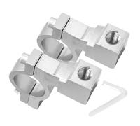 Soporte de espejo retrovisor - 2 piezas de aluminio, manillar, pinza de bicicleta ajustable | Motocicleta universal segura ligera, adecuada para pesca, ciclismo, viajes por carretera