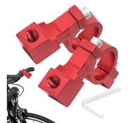 Soporte de espejo retrovisor para moto | 2 piezas de aluminio abrazadera universal, accesorios para manillar de motocicleta, para senderismo, ciclismo urbano, viaje en casa, viaje, patinette,