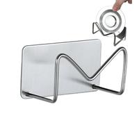 Soporte de esponja adhesivo genérico | Soporte de depurador de acero inoxidable con adhesivo fuerte | Organizador del fregadero de cocina para esponja de vaso