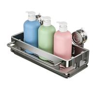 Soporte de esponja con, estante de almacenamiento de pared, organizador de succión de baño de drenaje, tapón de drenaje de esponja, champú, jabón, ducha, gel, fregadero