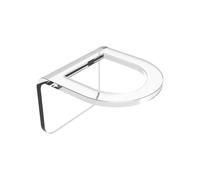 Soporte de esponja genérico - Soporte de cepillo acrílico transparente | Soporte de esponja para fregadero | Organización eficaz del baño con drenaje para esponjas, paños de cocina y accesorios