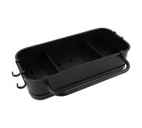 Soporte de esponja montado en la pared para jabonera para fregadero de cocina, organizador de baño, solución de almacenamiento con ganchos, toallero, bandeja autodrenante, soporte de suministros de