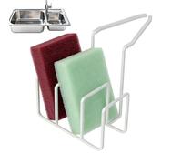 Soporte de esponja para fregadero, acero de 12,5 cm, fregadero de cocina, soporte de esponja para cocina, almacenamiento sin taladrar, para el hogar, baño, ducha, apartamento, despensa de grifo de