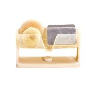 Soporte de esponja para fregadero de cocina, estante de paños de cocina, organizador de succión de baño de drenaje, para paños de cocina, champú, jabón, ducha, gel, cocina, restaurante