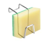 Soporte de esponja para fregadero | Organizador de Sponge para lavabo doble con 2,99 pulgadas | Accesorios Porta la limpieza compacta de acero inoxidable con escape rápido pequeños espacios