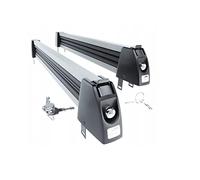 Soporte de esquí para barras de techo para 5 pares de 58 cm, rieles de perfil gris, barras de base, XXL